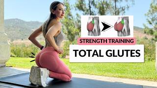 15 Min Total Glutes Workout at Home Strength Training Glute Max Med amp Minimus  No Equipment [upl. by Llezniuq]