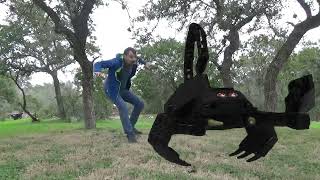 Man discovers enormous scorpion in backyard Stop Motion Special Effects Test [upl. by Tnomel]