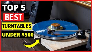 Top 5 Best Turntables Under 500 in 2024 Record Player Buying Guide amp Review [upl. by Elauqsap]