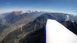 Yverdon aérodrome LSGY  Les dents du midi les Rocher de Naye Le Moléson barrage demosson [upl. by Jsandye]