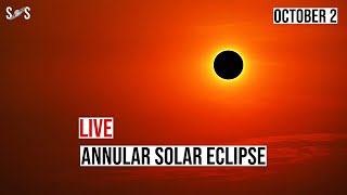 Live  Solar Eclipse 2024  Annular Solar Eclipse 2024 [upl. by Ahsrats170]