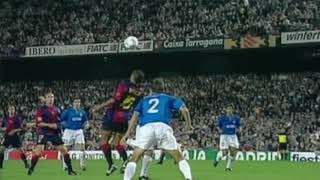 2000 Chilena de RIVALDO Barcelona 3 Valencia 2 [upl. by Hayalat]