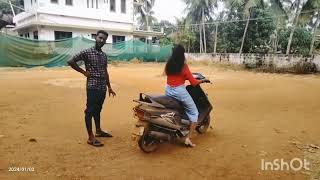 two wheeler driving class 1 🤦🤣🤣  Malayalam  lilluzvlog [upl. by Selrahc]