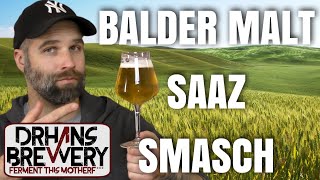 Balder Saaz SMASH Lager Pilsner  all grain beer recipe grain to glass [upl. by Darsey]