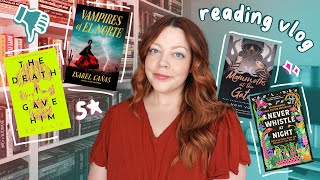 reading 2023 new releases 📚 horror mystery fantasy book vlog [upl. by Corley379]