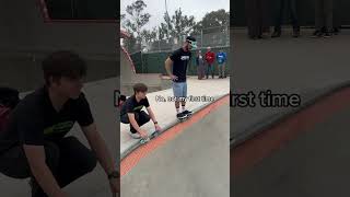 First time at the skatepark 😅 [upl. by Joon386]