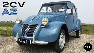 CITROËN 2CV  CITROEN 2 CV AZ 1959  Modest test drive  Eend  Deux chevaux  Engine sound  SCC TV [upl. by Carn]