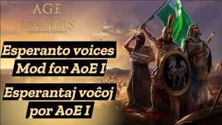 Esperantaj voĉoj por AoE1  Esperanto voices Mod for AoE1 [upl. by Wrightson552]