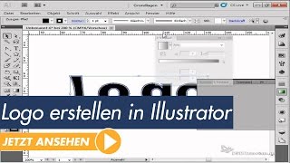 Adobe Illustrator Tutorial Logo erstellen und Werkzeuge richtig anwenden [upl. by Enaujed]