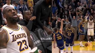 GSW VS LAKERS WILD ENDING 2OT INSANE GAME STEPH amp LBJ WENT BEAST MODE FULL TAKEOVER HIGHLIGHTS [upl. by Stanwinn]