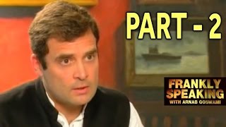 Frankly Speaking with Rahul Gandhi  Part 2  Arnab Goswami Exclusive Interview [upl. by Tien482]