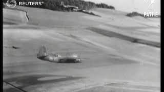 Dramatic low level flying bomber footage 1943 [upl. by Kameko252]