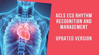 ACLS ecg rhythm recognition and management 2024 acls bls [upl. by Enoek]