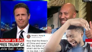 LAVAR BALL FOR PRESIDENT LAVAR BALL vs DONALD TRUMP CNN INTERVIEW REACTION [upl. by Vaules149]