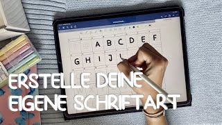 Wie du deine eigene SCHRIFTART erstellst  personal Font  ftmaddi [upl. by Neivad]