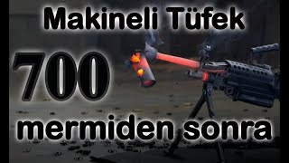 Ful otomatik M249 namlu ve susturucu test edildi 50 saniyede 700 mermi atıldı [upl. by Kowtko]