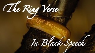 The Ring Verse In Black Speech [upl. by Gwendolyn93]