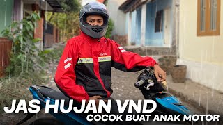 REVIEW JAS HUJAN VND  COCOK UNTUK ANAK MOTOR ‼️ [upl. by Llerraf]