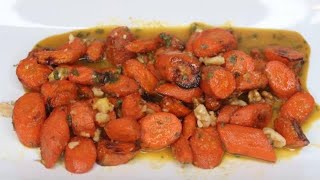 Gluten Free Maple Glazed Carrots veganuary [upl. by Lucais]