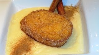 Receta Torrijas y Natillas  Recetas de cocina paso a paso tutorial Loli Domínguez  Semana Santa [upl. by Amarette]