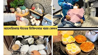 আমেরিকায় দাঁতের চিকিৎসা করাতে কেমন খরচ পড়েরামকৃষ্ণর প্রথম dental checkupসর্ষেবেগুন দিয়েডিমেরঝাল [upl. by Letta]