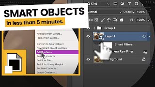 Smart Objects in Photoshop Why you should use them amp how to edit smart objects in Photoshop 2021 [upl. by Aynatal530]