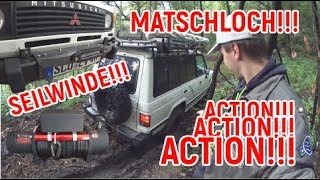 OFFROAD  Seilwinde für den Pajero L040 Offroad Camper inkl WindenAction 16 2019 [upl. by Hachmann519]