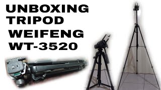 UNBOXING TRIPOD WEIFENG WT3520 [upl. by Anelagna920]