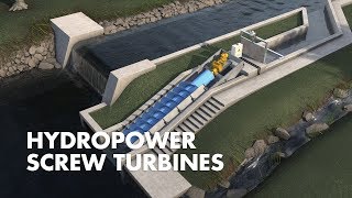 Hydropower Screw Turbines  How it works [upl. by Aohsoj]