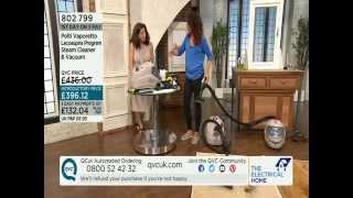 Polti Vaporetto Lecoaspira Steam Cleaner amp Vacuum Demonstration QVC UK [upl. by Incrocci453]