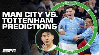 Manchester City vs Tottenham PREDICTIONS 🔮  ESPN FC [upl. by Arrac]