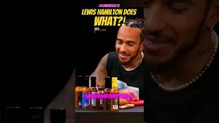 Lewis Hamilton Hot Ones 🫣 hotones wings lewishamilton f1 mercedes racecar [upl. by Onra]