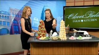 Edible Centerpieces Cream Puff Towers [upl. by Ynittirb194]