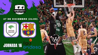 🔴 DIRECTO  UNICAJA MÁLAGA vs FC BARCELONA  Jornada 16 Liga Endesa  SportDirect Radio [upl. by Yelrak]