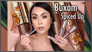 Buxom Spiced Up Full On Plumping Lip Gloss Collection Swatch and Review [upl. by Henrieta66]