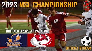 Palatine vs Buffalo Grove MSL Championship  Varsity Soccer [upl. by Gladdy]