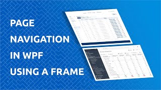 Page Navigation In WPF Using a Frame Control in C [upl. by Ynohtnad]