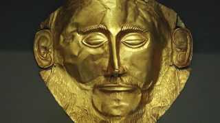 Mask of Agamemnon Mycenae c 15501500 BCE [upl. by Ainos941]