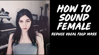 FEMINIZE YOUR VOICE 8 Exercises to Reduce Vocal Fold Mass  Exercises Demonstration amp Document [upl. by Ilwain]