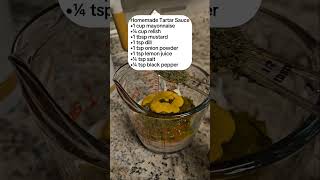 Homemade Tartar Sauce Recipe [upl. by Aryad]