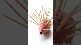 DIY Hedgedog With Air Dry Clay Workshop Ideas For Kids Art amp Craft momkidhub diy airdryclay [upl. by Stanly]