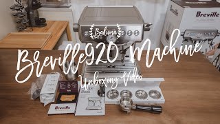 홈카페 브레빌920 개봉기 Home Cafe Breville BES920 Espresso Machine Unboxing [upl. by Ydnolem]