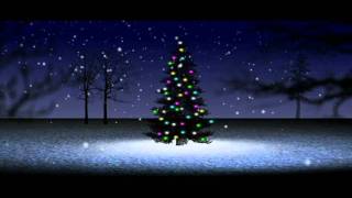 HD Christmas Tree snow falling loopmov [upl. by Nomolas]