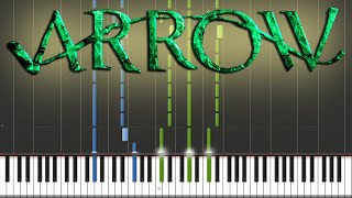 Arrow  Main Theme  Piano Tutorial  Sheets [upl. by Annabella]