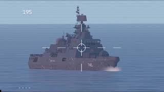 Putin Panic Americas Advanced Laser Weapon Destroys Russian Carrier Milsim  Arma3 [upl. by Manheim34]