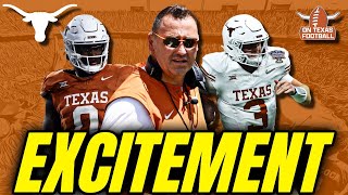 NEW LEVEL of Excitement  Spring Game Expectations  Texas Longhorns  Quinn Ewers [upl. by Sirrad]