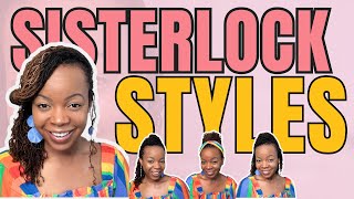 5 Second Sisterlock Styles ⏰ Easy Sisterlock Styles 😉 Simple Styles for Locks  Microlock Styles [upl. by Knah931]