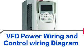 VFD panel Power wiring and Control wiring Diagram [upl. by Tnelc462]