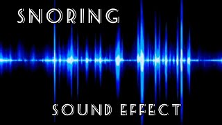 SNORING SOUND EFFECT [upl. by Daniella]