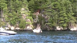 Cliff Diving  Jumping at Calfs Pen Lake George NY [upl. by Portie]